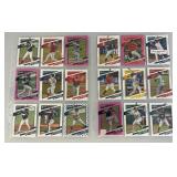 Misc. Unsorted Baseball Cards In Protective Sleeves (Some Slots Have More Than One Card)