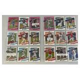 Misc. Unsorted Baseball Cards In Protective Sleeves (Some Slots Have More Than One Card)