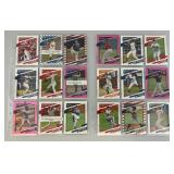 Misc. Unsorted Baseball Cards In Protective Sleeves (Some Slots Have More Than One Card)