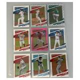 Misc. Unsorted Baseball Cards In Protective Sleeves (Some Slots Have More Than One Card)