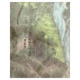 Vintage Framed Print of Child Blowing Bubbles 9x7 Inch