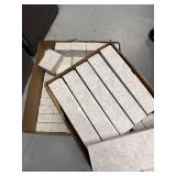 Bulk Lot of Decorative White and Gold Patterned Rectangular Boxes