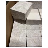 Bulk Lot of Decorative White and Gold Patterned Rectangular Boxes