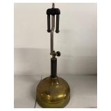 Vintage Lenkhoff Brass Bunsen Burner Lamp Stand, 16 Inch