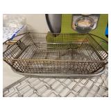 Collection of Grill and Pizza Accessories Including Little Griddle, Baskets, Spatula, and Pizza Peel