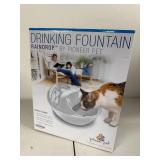Pioneer Pet Raindrop Ceramic Drinking Fountain for Cats and Dogs