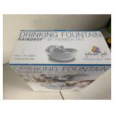 Pioneer Pet Raindrop Ceramic Drinking Fountain for Cats and Dogs