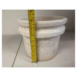 Antique Stoneware Crock with Crackle Glaze, 9 Inch Height