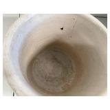 Antique Stoneware Crock with Crackle Glaze, 9 Inch Height
