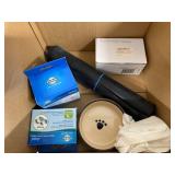 Pet Fountain Bundle with Filters, Pump, Bowl, and Food Dish