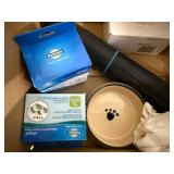 Pet Fountain Bundle with Filters, Pump, Bowl, and Food Dish