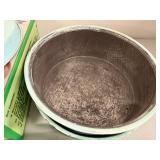 Set of Weck Canning Jars, Vintage Blue Enamelware Baking Dish, and Cheesemaking Supplies