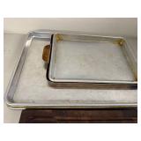 Baking Set with Wood Cutting Board, 4 Aluminum Pans, and Shortbread Cookie Cutters