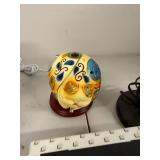 Lot of Decorative Table Lamp Bases and Glass Shades