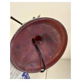 Lot of Decorative Table Lamp Bases and Glass Shades