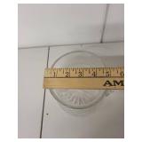 Pressed Glass Punch Bowl Set with 8 Cups and Pitcher