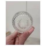 Pressed Glass Punch Bowl Set with 8 Cups and Pitcher