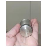 Vintage Androck Nut Chopper, Pair of Dumbbells, and Pewter Shot Glass Set