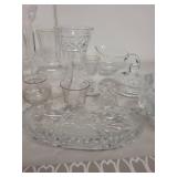 Collection of Assorted Clear Glassware and Crystal Serveware