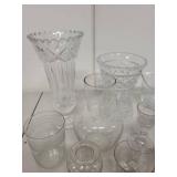 Collection of Assorted Clear Glassware and Crystal Serveware