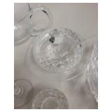 Collection of Assorted Clear Glassware and Crystal Serveware