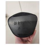 Decorative Silver and Black Buddha Statue, 7 Inches Tall