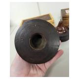 Collection of 2 Wooden Keepsake Boxes and 2 Hand-Turned Wood Bowls