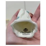 Set of 5 Royal Worcester Porcelain Figurines Including Mrs. Caudle and Dog