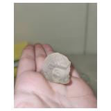 Collection of 4 Animal Figurines: Swarovski Crystal Hedgehog, Glass Bird, Pearlite Quail, and Frosted Hedgehog