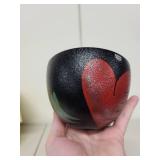 Kosta Boda With Love Hand Painted Glass Bowl with Box