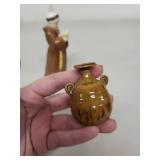 Royal Worcester Porcelain Monk Figurine with Small Rye Jug