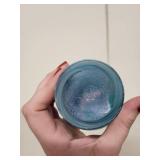 Caithness Glass Handcrafted Blue"Spiral Mofif" or "Aqua Lightning" Swirl Patterned Mini Vase with Tag