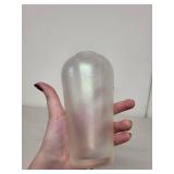 Steuben Verre de Soie Iridescent Art Glass Vase with Feather Pattern, 6 Inch