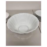Johnson Bros Ironstone Bowls and Plates Set with Classic Rose Serving Bowl