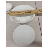 Johnson Bros Ironstone Bowls and Plates Set with Classic Rose Serving Bowl