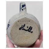 Handmade Packness Denmark Blue and White Ceramic Teapot