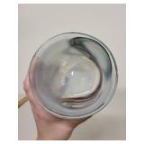 Kosta Boda Handblown Art Glass Bowl with Swirl Pattern