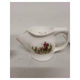 Collection of 4 Vintage Ceramic Mugs and Mustache Cups with Decorative Designs