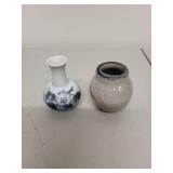 Collection of 8 Miniature Art Pottery and Porcelain Vases Assorted Designs