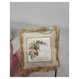 Mother Themed Ceramic Candle Holder and Vintage Remembrance Plaques Set