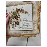 Mother Themed Ceramic Candle Holder and Vintage Remembrance Plaques Set