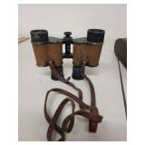 Vintage U.S. Army Signal Corps Binoculars with Leather Case