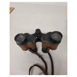 Vintage U.S. Army Signal Corps Binoculars with Leather Case