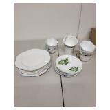 Shelley England Bone China Mixed Floral Tea Set Plates and Cups