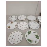 Shelley England Bone China Mixed Floral Tea Set Plates and Cups
