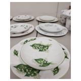 Shelley England Bone China Mixed Floral Tea Set Plates and Cups