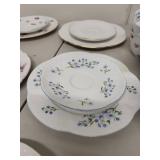 Shelley England Bone China Mixed Floral Tea Set Plates and Cups