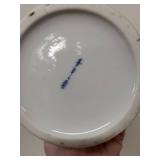 Antique Porcelain Pitcher with Lid and Gilt Floral Design