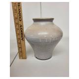 Vintage Handmade Signed HALLING Stoneware Pottery Vase