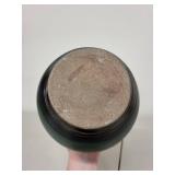 Handmade Stoneware Pottery Vase with Brown and Green Glaze 8 Inch